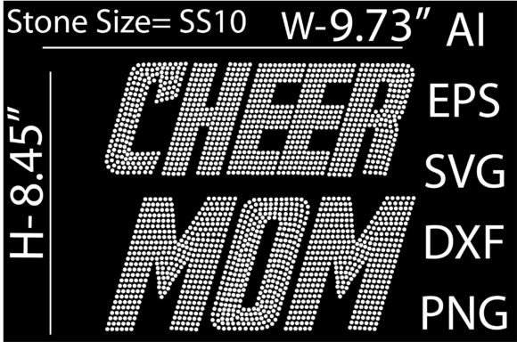 Cheer Mom Rhinestone Template Review for Real Embroidery Projects
