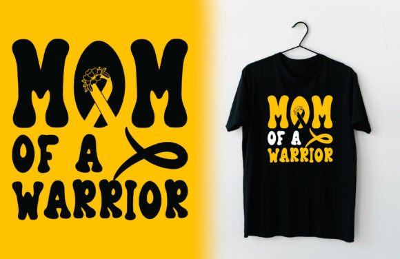Mom of a Warrior Cancer Awareness Tshirt