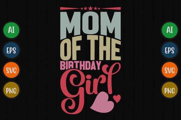 Mom of the Birthday Girl Typography Tee Review