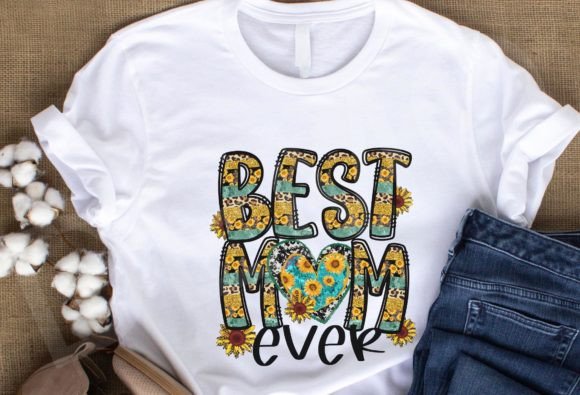Mom with Floral Png – A Heartfelt Design for Real Embroidery Projects