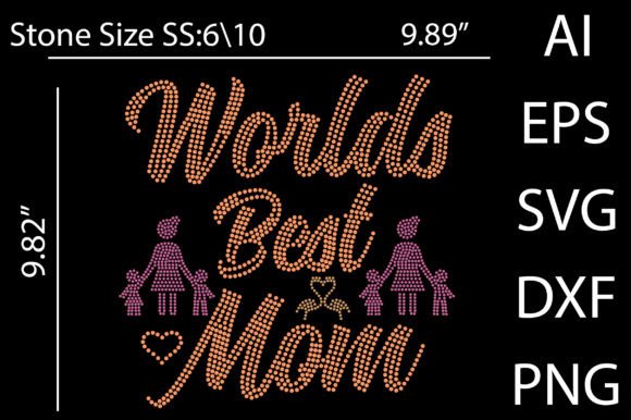Worlds Best Mom Rhinestone Design Review